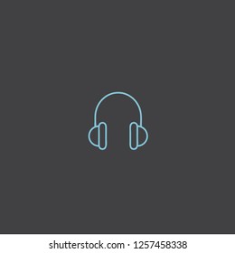 Headphone vector icon