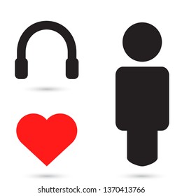 Headphone Vector icon