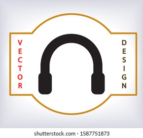 Headphone Vector icon 