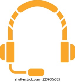 Headphone vector icon. Can be used for printing, mobile and web applications.