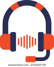 Headphone vector icon. Can be used for printing, mobile and web applications.