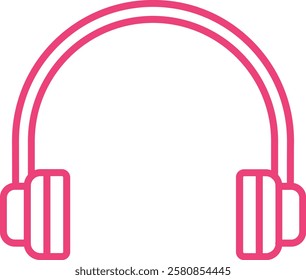 Headphone vector icon. Can be used for printing, mobile and web applications.