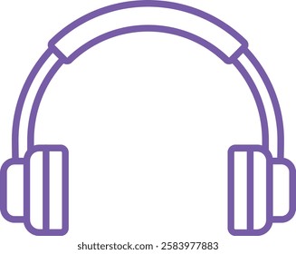 Headphone vector icon. Can be used for printing, mobile and web applications.