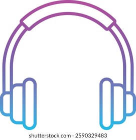 Headphone vector icon. Can be used for printing, mobile and web applications.