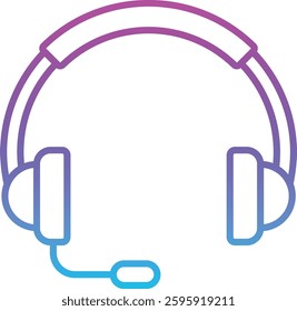 Headphone vector icon. Can be used for printing, mobile and web applications.