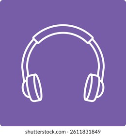 Headphone vector icon. Can be used for printing, mobile and web applications.