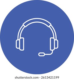 Headphone vector icon. Can be used for printing, mobile and web applications.