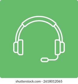 Icono de Vector de auriculares. Se puede utilizar para aplicaciones de impresión, móviles y de Web.