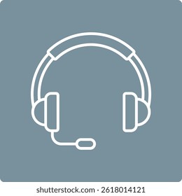 Vektorsymbol des Kopfhörers. Kann für Druck-, Mobil- und Web-Anwendungen verwendet werden.