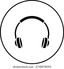 Ícone de vetor de fone de ouvido. Pode ser usado para impressão, aplicativos móveis e da Web.