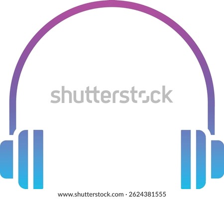 Headphone vector icon. Can be used for printing, mobile and web applications.