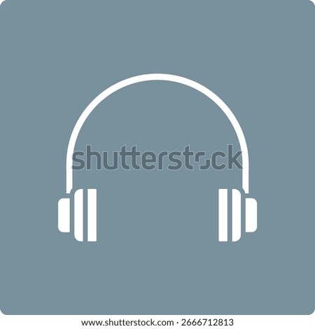 Headphone vector icon. Can be used for printing, mobile and web applications.
