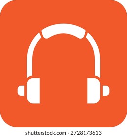 Ilustración de diseño de icono de Vector de auriculares