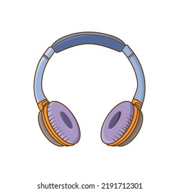 Headphone vector icon illustration, Earphones icon logo, Headphone Illustration vector design