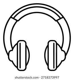 Icono de Vector de auriculares y diseño de ilustración de logotipo 