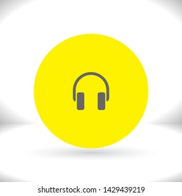 headphone Vector icon . Lorem Ipsum Illustration design