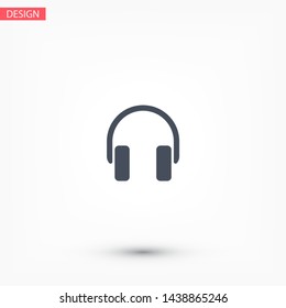 headphone Vector icon . Lorem Ipsum Illustration design