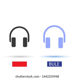 headphone Vector icon . Lorem Ipsum Illustration design