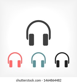 headphone Vector icon . Lorem Ipsum Illustration design
