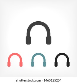 Headphone Vector icon . Lorem Ipsum Illustration design