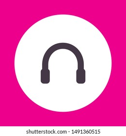 Headphone Vector icon . Lorem Ipsum Illustration design
