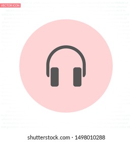 headphone Vector icon . Lorem Ipsum Illustration design