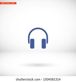 headphone Vector icon . Lorem Ipsum Illustration design