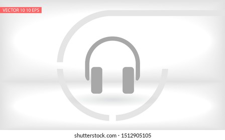headphone Vector icon . Lorem Ipsum Illustration design