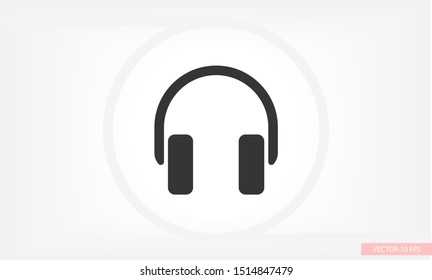 headphone Vector icon . Lorem Ipsum Illustration design
