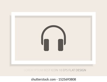 headphone Vector icon . Lorem Ipsum Illustration design