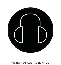 headphone Vector icon . Lorem Ipsum Illustration design 10 EPS