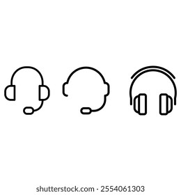 Headphone vector icon. Microphone illustration sign. Mic symbol. rec logo.