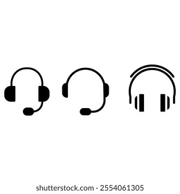 Headphone vector icon. Microphone illustration sign. Mic symbol. rec logo.