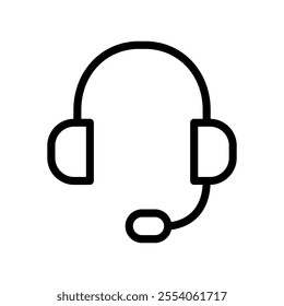 Headphone vector icon. Microphone illustration sign. Mic symbol. rec logo.