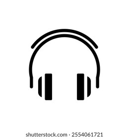 Headphone vector icon. Microphone illustration sign. Mic symbol. rec logo.