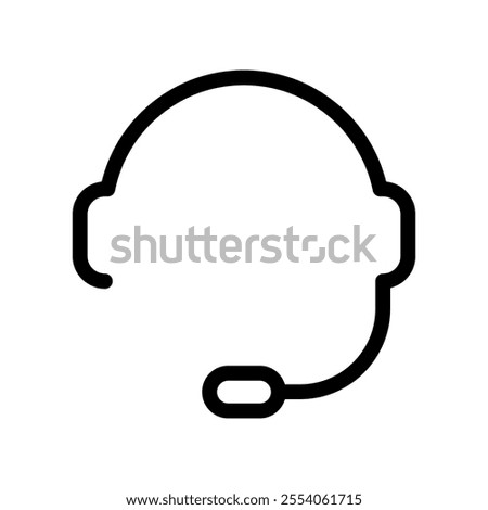 Headphone vector icon. Microphone illustration sign. Mic symbol. rec logo.