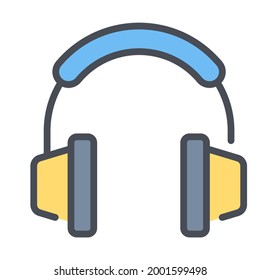 headphone vector Icon-  Modern style high quality vector illustration.