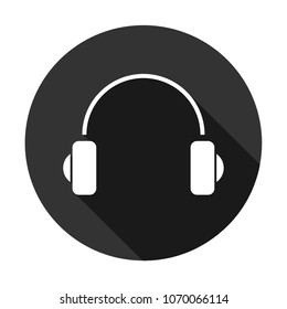 headphone vector icon sign