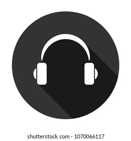headphone vector icon sign