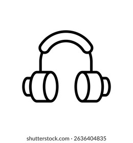 Headphone vector icon stock illustration