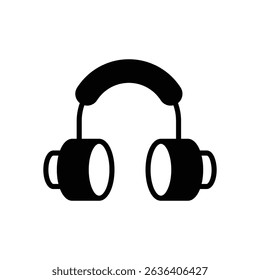 Headphone vector icon stock illustration