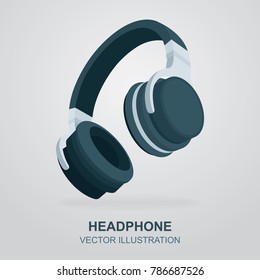 Headphone vector illustration.