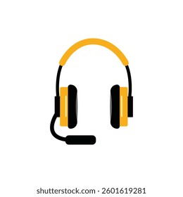 Headphone vector illustration and Gaming Headphone device for computer  
