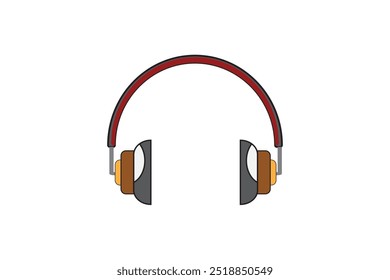 Headphone vector illustration graphics for web and app design, marketing, advertising, branding, and print or digital media mockups.