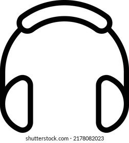 ilustración de vectores de auriculares en un fondo transparente.Símbolos de calidad superior.Iconos vectores de trazo para el diseño de conceptos y gráficos.