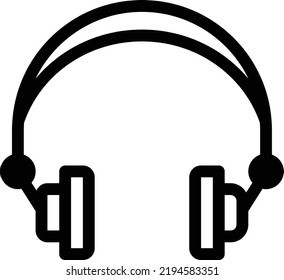 ilustración de vectores de auriculares en un fondo transparente.Símbolos de calidad superior.Iconos vectores de trazo para el diseño de conceptos y gráficos.