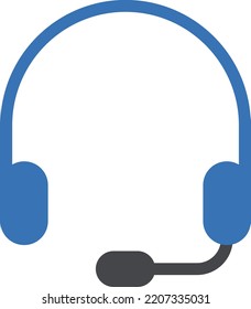 Kopfhörer, Vektorgrafik auf transparentem Hintergrund. Hochwertige Symbole. Glyphen Vektorsymbole für Konzept und Grafikdesign. 
