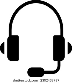 Kopfhörer, Vektorgrafik auf transparentem Hintergrund. Hochwertige Symbole. Glyphen Vektorsymbole für Konzept und Grafikdesign.