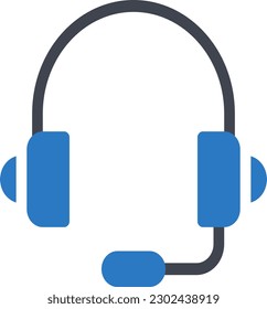 Kopfhörer, Vektorgrafik auf transparentem Hintergrund. Hochwertige Symbole. Glyphen Vektorsymbole für Konzept und Grafikdesign.
