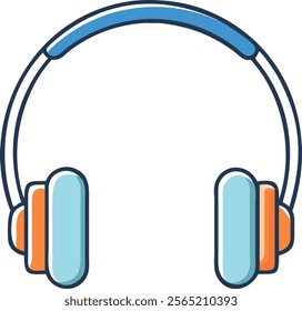 Headphone vector and modern style illustration  
